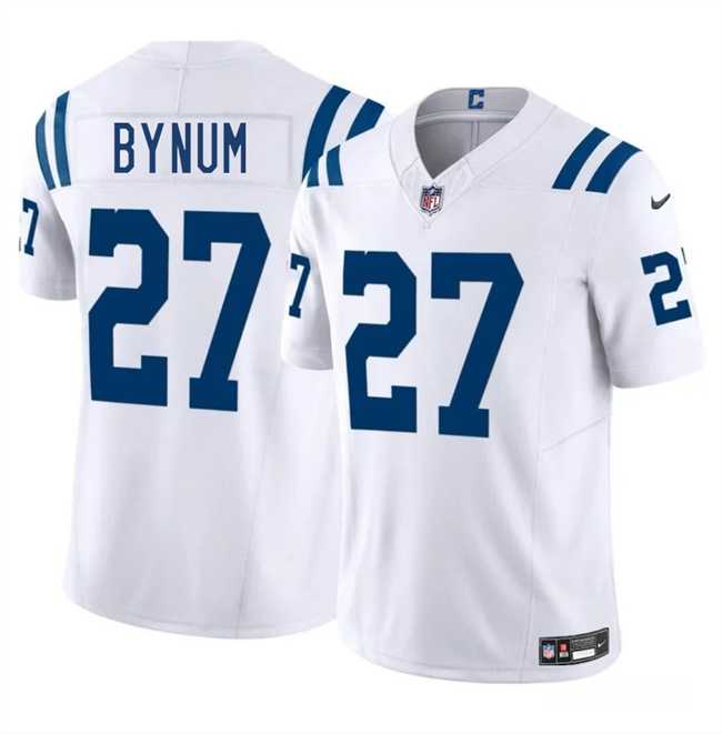 Men & Women & Youth Indianapolis Colts #27 Cam Bynuml White 2025 F.U.S.E. Vapor Limited Stitched Jersey